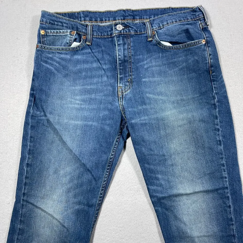Levi's Mens 511 Straight Leg Stretch Jeans 36x28 Medium Blue Denim (38x30 tag)‎